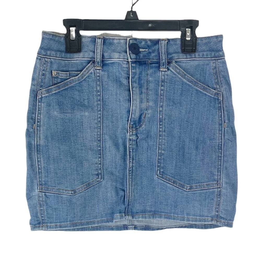 American Eagle Outfitters Hi Rise Mini Blue Jean Denim Skirt Shorts Western